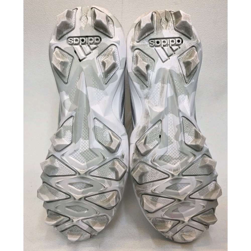 Adidas Kid's Size 1 Freak Spark 23 Football Cleats White/Silver Metallic - Picture 7 of 7